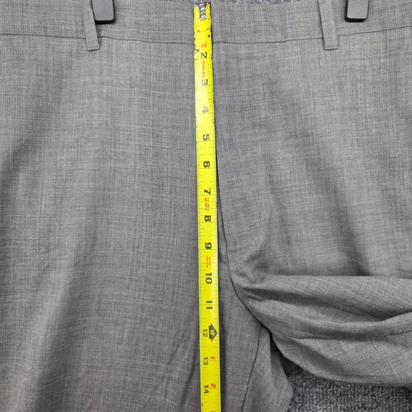 LL Bean Mens Classic Fit Gray 100% Wool Dress Pants 36W OFJG2 - Picture 6 of 10